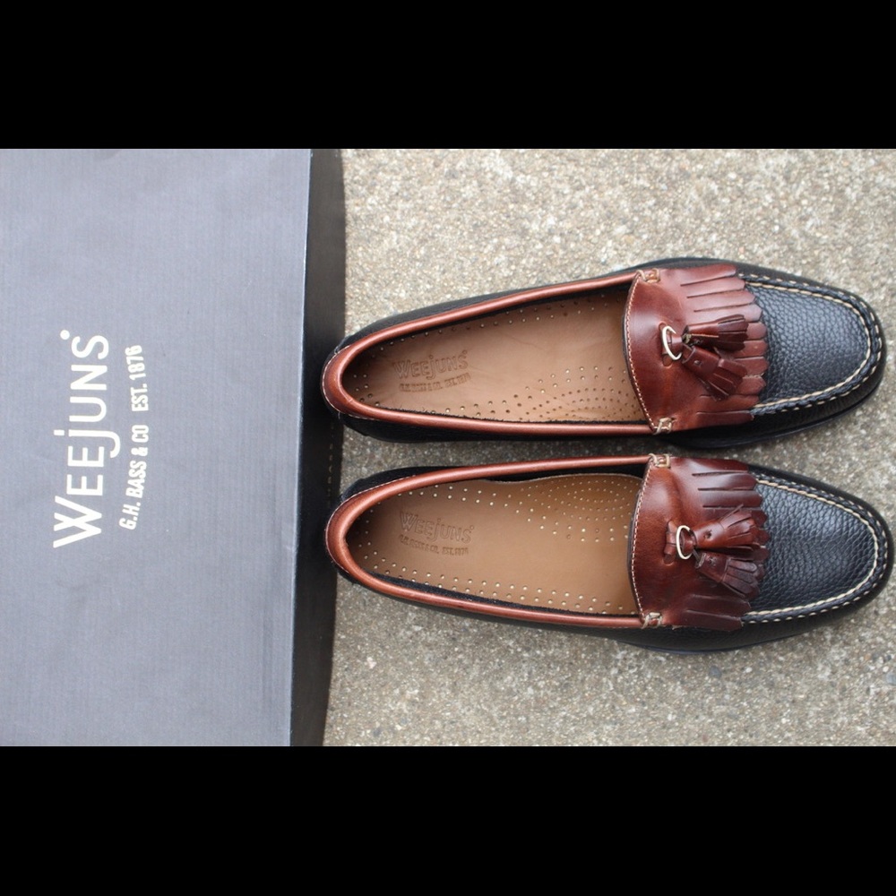 New G.H. BASS & Co Men Brown Carter Tassel Loafer